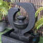 3 Bowl Curve (Small) Water Feature Charcoal - Melbourne area only