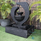 3 Bowl Curve (Small) Water Feature Charcoal - Melbourne area only