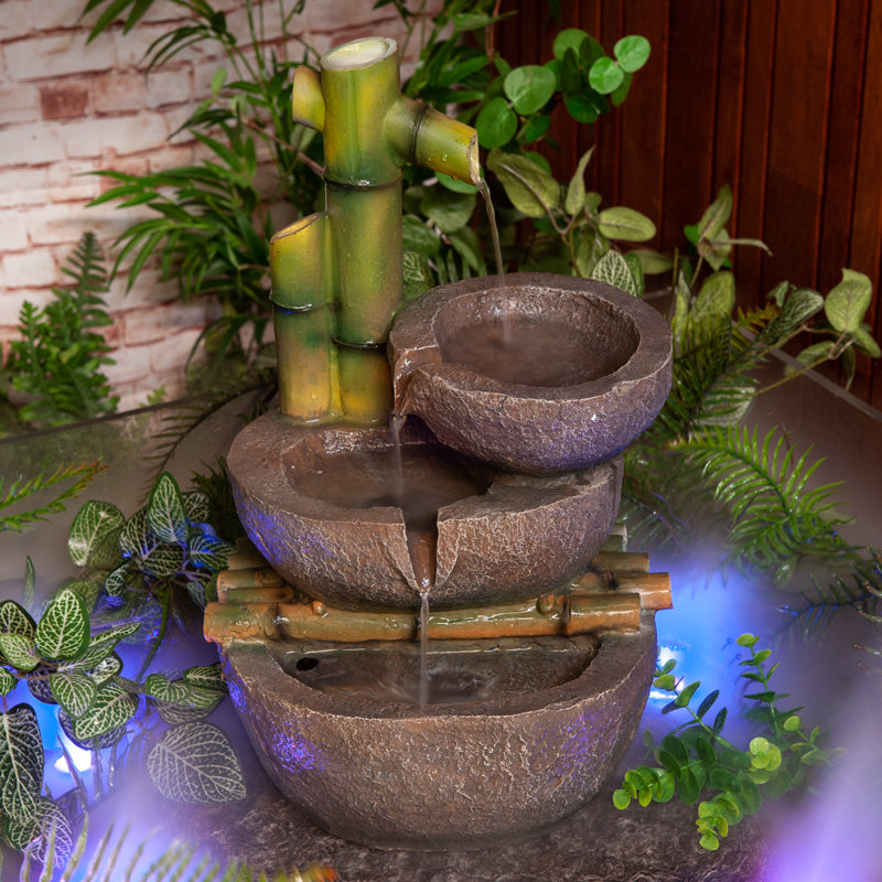 Bamboo Bowls Water Feature