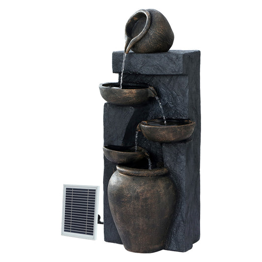 Gardeon Flowing Pots Solar Water Fountain