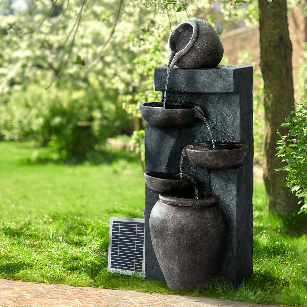 Gardeon Flowing Pots Solar Water Fountain