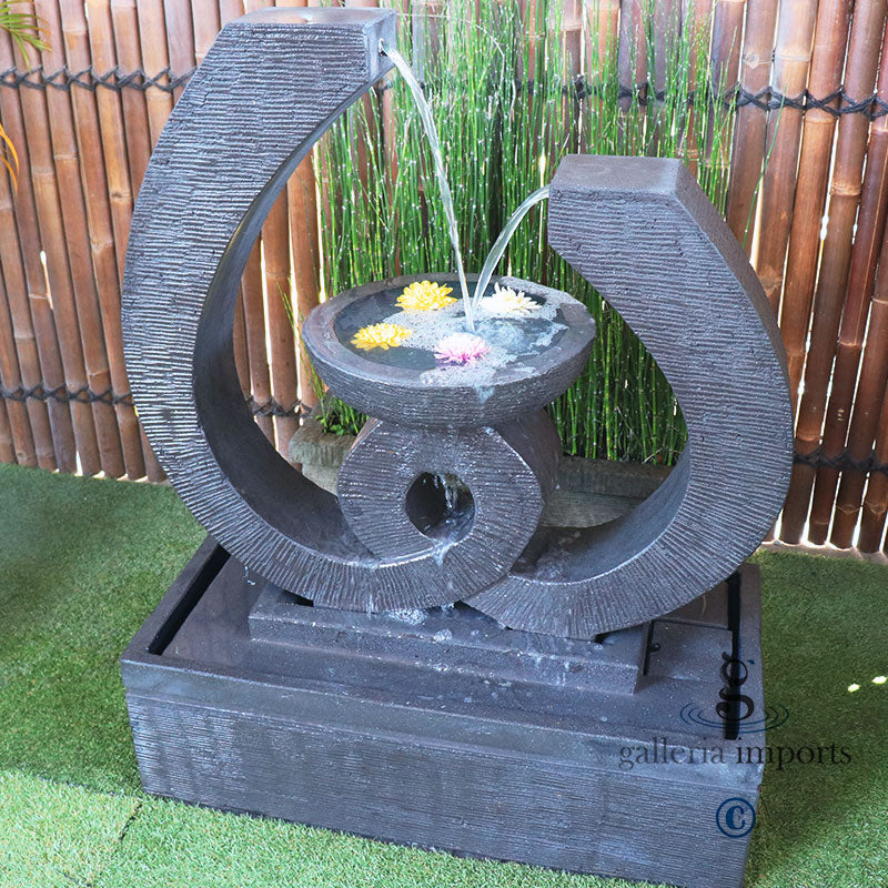 Double Loop with Bowl Water Feature