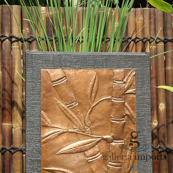 Golden Bamboo Wall Water Feature - Melbourne area only