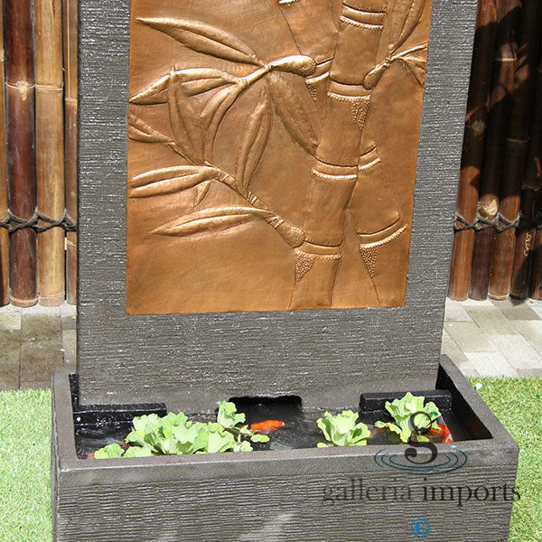 Golden Bamboo Wall Water Feature - Melbourne area only