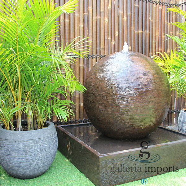 Flowing Sphere Water Feature - Large