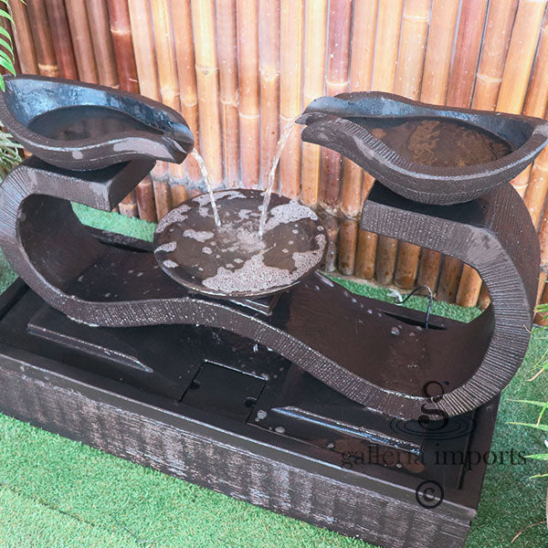 3-Tier Curve Flowing Water Feature