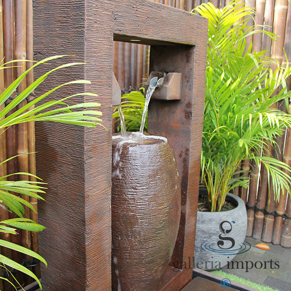 Framed Urn Water Feature - Melbourne area only